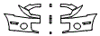 Grille and Bumper Kit pattern for the 2013 Ford Mustang