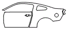 Door and Rear Fender Kit pattern for the 2010 Ford Mustang