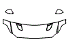 Hood, Fender and Mirror Kit pattern for the 2015 Ford Mustang