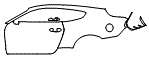 Rear Fender, Door and Door Handle Kit pattern for the 2015 Ford Mustang