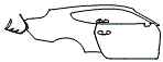Rear Fender, Door and Door Handle Kit pattern for the 2015 Ford Mustang