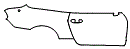 Door and Rear Fender Kit pattern for the 2015 Ford Mustang