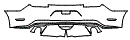 Rear Bumper Kit pattern for the 2015 Ford Mustang