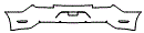Rear Bumper Kit pattern for the 2015 Ford Mustang