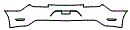 Rear Bumper Kit pattern for the 2015 Ford Mustang