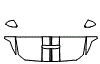 Hood, Fender and Mirror Kit pattern for the 2015 Ford Mustang