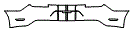 Rear Bumper Kit pattern for the 2015 Ford Mustang