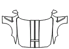 Full Hood, Fender and Mirror Kit pattern for the 2015 Ford Mustang