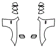 Full Fender and Mirror Kit pattern for the 2018 Ford Mustang