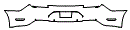 Rear Bumper Kit pattern for the 2018 Ford Mustang