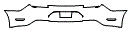 Rear Bumper Kit pattern for the 2018 Ford Mustang