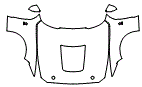 Full Fender, Full Hood and Mirror Kit pattern for the 2020 Ford Mustang