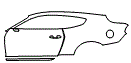 Door and Rear Fender Kit pattern for the 2020 Ford Mustang