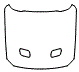 Full Hood Kit pattern for the 2018 Ford Mustang