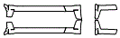 Wheel Opening and Rocker Panel Kit pattern for the 2006 Ford Mustang