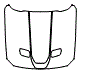 Full Hood Kit pattern for the 2021 Ford Mustang