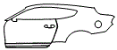 Door and Rear Fender Kit pattern for the 2021 Ford Mustang