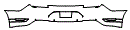 Rear Bumper Kit pattern for the 2021 Ford Mustang