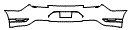 Rear Bumper Kit pattern for the 2021 Ford Mustang