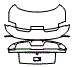 Trunk Lid Kit pattern for the 2021 Ford Mustang
