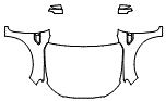Full Hood, Fender and Mirror Kit pattern for the 2019 Ford Ranger