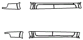 Rocker Panel Kit pattern for the 2019 Ford Ranger