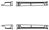 Rocker Panel Kit pattern for the 2019 Ford Ranger