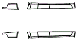 Rocker Panel Kit pattern for the 2019 Ford Ranger