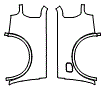 Rear Fender Kit pattern for the 2019 Ford Ranger