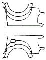 Outer Bed Panel Kit pattern for the 2022 Ford Ranger