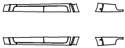 Rocker Panel Kit pattern for the 2022 Ford Ranger
