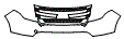 Grille and Bumper Kit pattern for the 2013 Ford Explorer