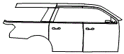 Door and Rear Fender Kit pattern for the 2018 Ford Expedition