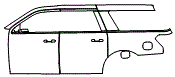 Door and Rear Fender Kit pattern for the 2018 Ford Expedition
