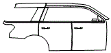Door and Rear Fender Kit pattern for the 2023 Ford Expedition