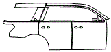 Door and Rear Fender Kit pattern for the 2023 Ford Expedition