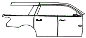 Door and Rear Fender Kit pattern for the 2023 Ford Expedition