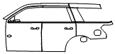 Door and Rear Fender Kit pattern for the 2023 Ford Expedition