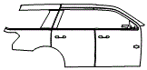 Door and Rear Fender Kit pattern for the 2023 Ford Expedition