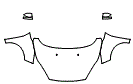 Full Hood, Fender and Mirror Kit pattern for the 2019 Ford Fiesta