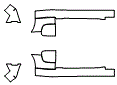 Rear Wheel Impact Area and Rocker Panel Kit pattern for the 2005 Ford GT