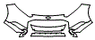 Bumper Kit pattern for the 2019 Ford Fiesta