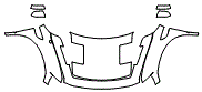 Full Hood, Fender and Mirror Kit pattern for the 2014 Ford F-150