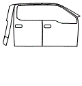 Door and A-Pillar Kit pattern for the 2017 Ford F-450