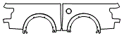 Rear Fender Kit pattern for the 2015 Ford F-150