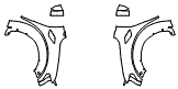 Full Fender and Mirror Kit pattern for the 2017 Ford F-150