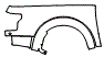 Outer Bed Panel Kit pattern for the 2017 Ford F-150