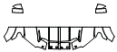 Hood, Fender and Mirror Kit pattern for the 2017 Ford F-150