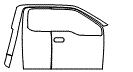 Door and A-Pillar Kit pattern for the 2015 Ford F-150