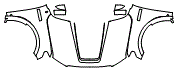 Full Hood, Fender and Mirror Kit pattern for the 2018 Ford F-150